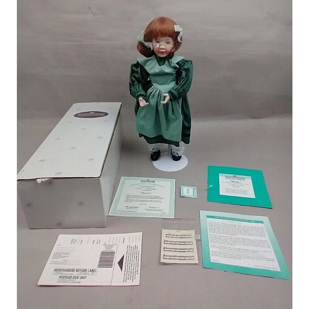 ASHTON DRAKE GALLERIES BETH‎ LITTLE WOMEN PORCELAIN DOLL WENDY LAWTON IN BOX